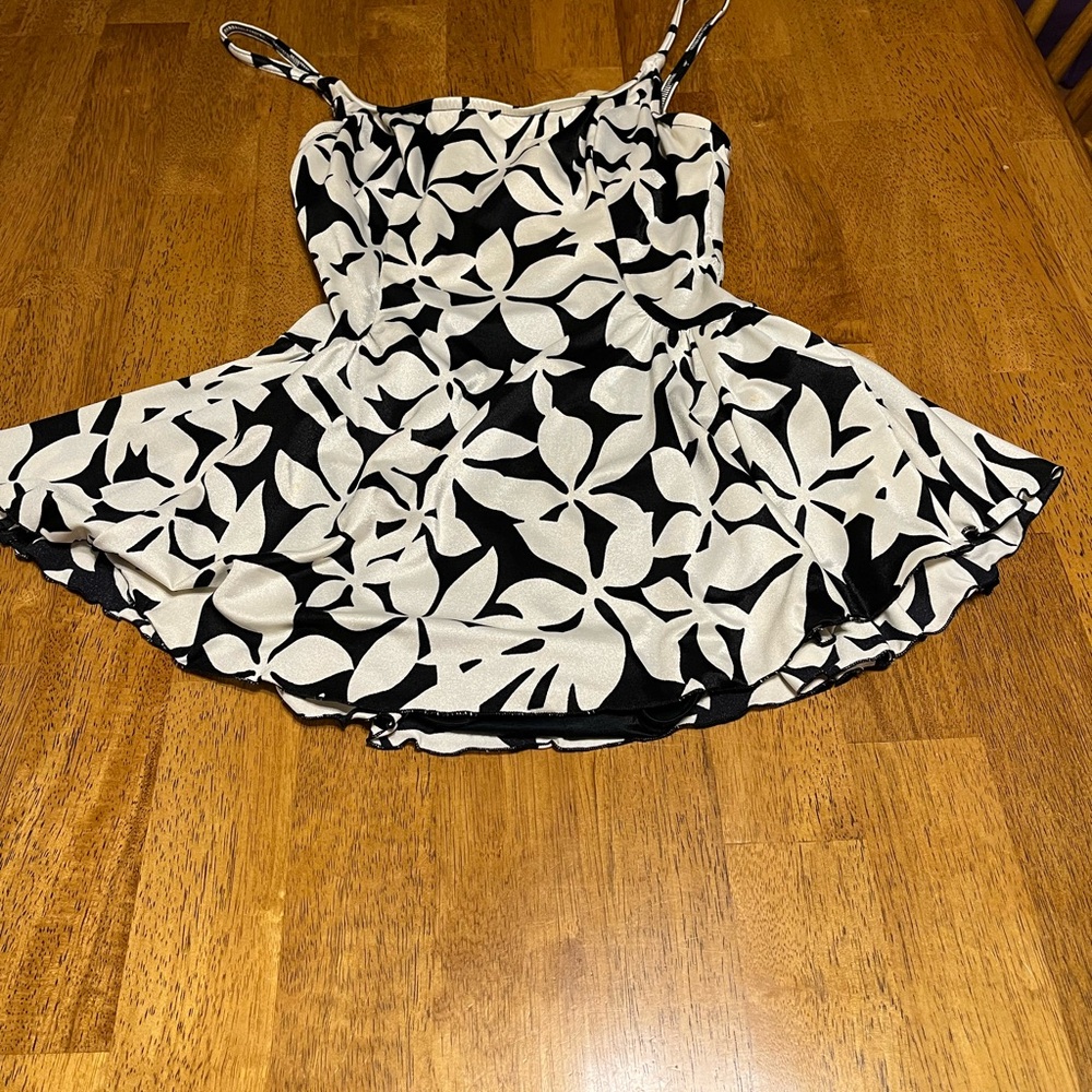 Vintage swimsuit with flirty little skater skirt